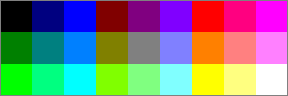 amstrad palette