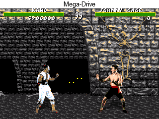 Mortal Kombat (Comparison: International SNES Version - Original Version) 